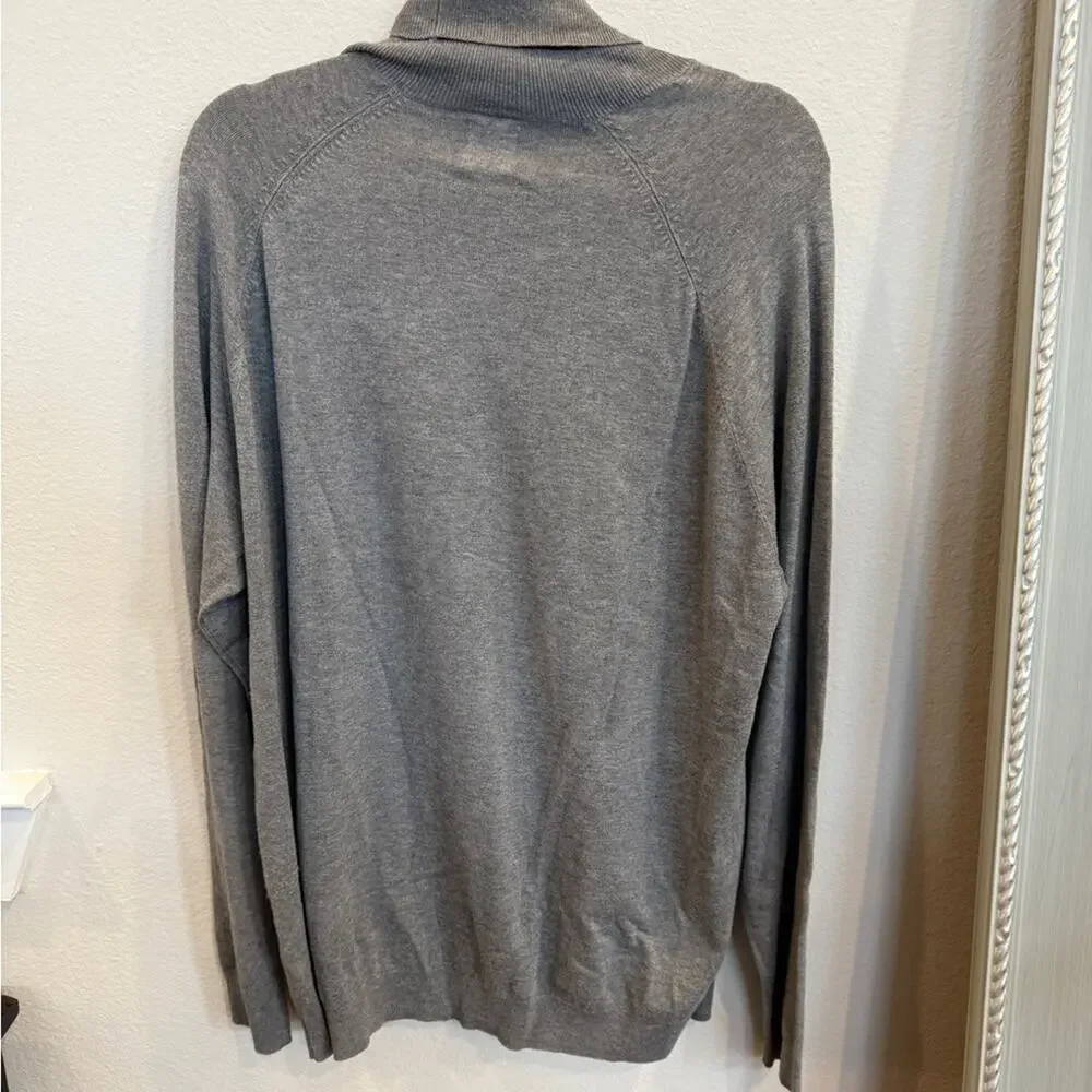 Zara Men's Charcoal Turtleneck Sweater